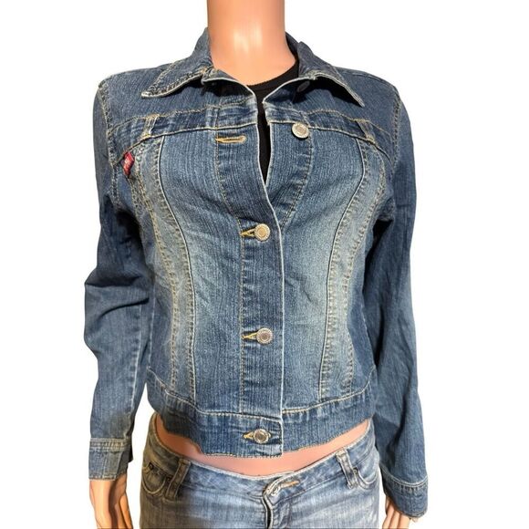 Roommates long sleeve denim jean jacket S - Picture 2 of 6
